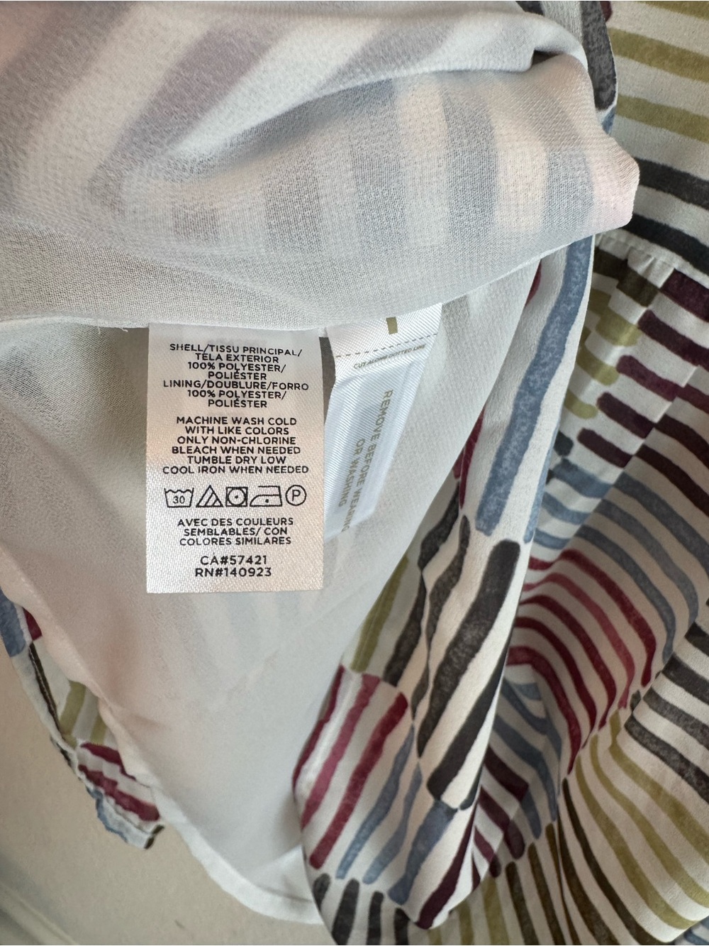 LOFT Colorful Striped Short Sleeve Dress - Picture 5 of 5